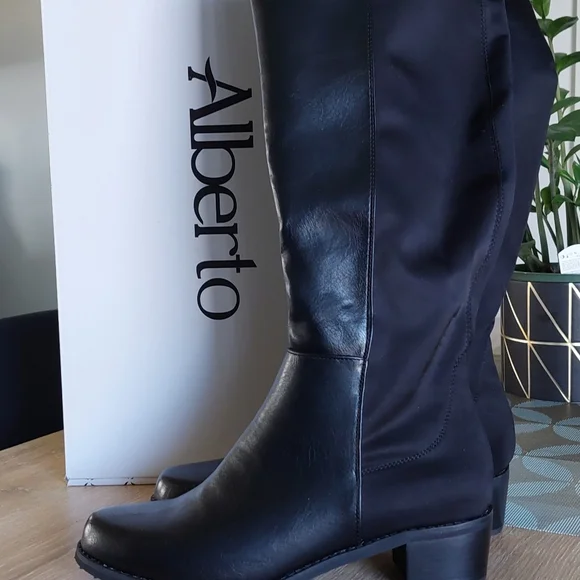 Alberto Black Dress Boots - Picture 4 of 4